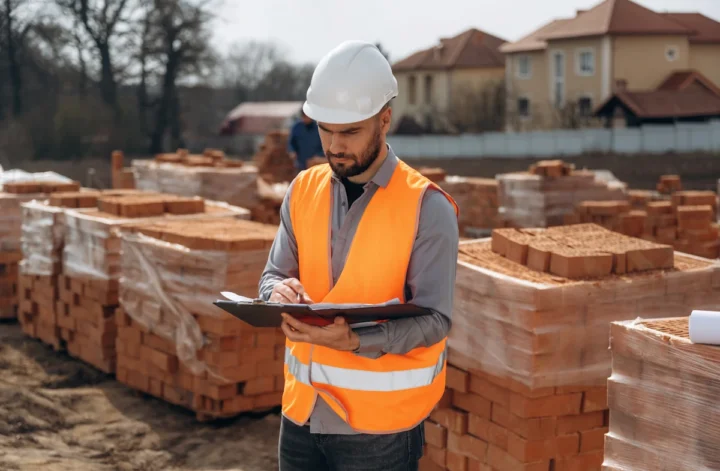 Un chef de chantier de maison individuelle